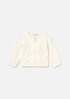 Mayoral Kız Bebek Fermuarlı Sweatshirt Ekru 1491