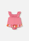 Mayoral Kız Bebek Fırfırlı Bluz Etek Takım Pembe 1932