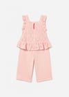 Mayoral Kız Bebek Güpürlü Pantolon Bluz Takım Pembe 1515
