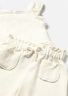 Mayoral Kız Bebek Güpürlü Pantolon Bluz Takım Ekru 1515