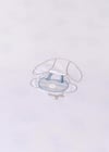 Mayoral Kız Bebek İşlemeli Kundak Beyaz Mavi 9396