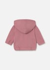 Mayoral Kız Bebek Kapüşonlu Fermuarlı Sweatshirt Gül Kurusu 1488
