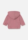 Mayoral Kız Bebek Kapüşonlu Fermuarlı Sweatshirt Gül Kurusu 1488