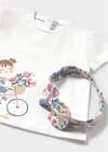 Mayoral Kız Bebek Saç Bandlı Tişört Beyaz 1044