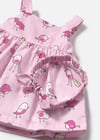 Mayoral Kız Bebek Saç Bantlı Baskılı Elbise Pembe 1873