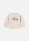 Mayoral Kız Bebek Sweatshirt Krem 2476