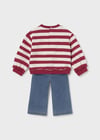 Mayoral Kız Bebek Sweatshirt Tayt Takım Kırmızı 2706