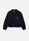 Mayoral Kız Çocuk Baskılı Fermuarlı Sweatshirt Siyah 6409