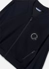 Mayoral Kız Çocuk Baskılı Fermuarlı Sweatshirt Siyah 6409