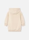 Mayoral Kız Çocuk Baskılı Kapüşonlu Sweatshirt Elbise Krem 4916