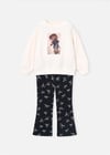 Mayoral Kız Çocuk Baskılı Sweatshirt Tayt Takım Siyah 4738
