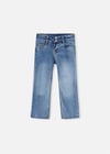Mayoral Kız Çocuk Bol Paça Denim Pantolon Açık Mavi 3586