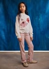 Mayoral Kız Çocuk Bol Paça Denim Pantolon Pudra 7501