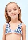 Mayoral Kız Çocuk Çiçekli Bikini Mavi 3790