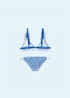 Mayoral Kız Çocuk Çiçekli Bikini Mavi 3790