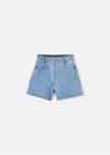 Mayoral Kız Çocuk Denim Bermuda Şort  Mavi 3224