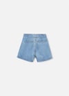 Mayoral Kız Çocuk Denim Bermuda Şort  Mavi 3224