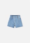 Mayoral Kız Çocuk Denim Bermuda Şort  Mavi 3224