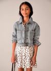 Mayoral Kız Çocuk Denim Ceket Gri 6406