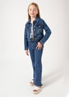 Mayoral Kız Çocuk Denim Kot Ceket Lacivert 6460
