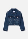 Mayoral Kız Çocuk Denim Kot Ceket Lacivert 6460