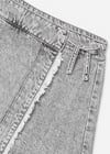 Mayoral Kız Çocuk Denim Şort Etek Gri 6903