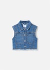 Mayoral Kız Çocuk Denim Yelek Mavi 3364