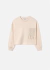 Mayoral Kız Çocuk Düşük Omuzlu Sweatshirt Bej 6455