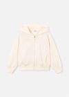 Mayoral Kız Çocuk Fermuarlı Kapüşonlu Sweatshirt Krem 3457