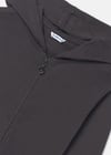 Mayoral Kız Çocuk Fermuarlı Kapüşonlu Sweatshirt Ceket Antrasit 6408
