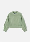Mayoral Kız Çocuk Fermuarlı Sweatshirt Yeşil 3456