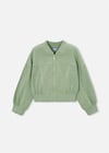 Mayoral Kız Çocuk Fermuarlı Sweatshirt Yeşil 3456
