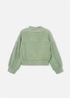 Mayoral Kız Çocuk Fermuarlı Sweatshirt Yeşil 3456