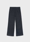 Mayoral Kız Çocuk Geniş Paça Çizgili Denim Pantolon Lacivert 7525