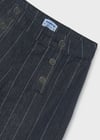 Mayoral Kız Çocuk Geniş Paça Çizgili Denim Pantolon Lacivert 7525
