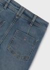 Mayoral Kız Çocuk Geniş Paça Denim Pantolon Mavi 7503