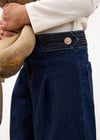 Mayoral Kız Çocuk Geniş Paça Denim Pantolon Lacivert 4523