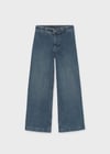 Mayoral Kız Çocuk Geniş Paça Denim Pantolon Mavi 7503