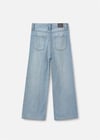 Mayoral Kız Çocuk Geniş Paça Jean Pantolon Mavi 6538