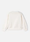 Mayoral Kız Çocuk İşlemeli Çizim Sweatshirt Bej 3469