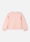 Mayoral Kız Çocuk İşlemeli Harfli Sweatshirt Pudra 3468