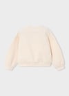 Mayoral Kız Çocuk İşlemeli Sweatshirt Krem 4405
