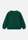 Mayoral Kız Çocuk Kabartmalı Sweatshirt Zümrüt Yeşili 4407
