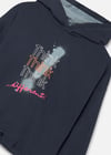 Mayoral Kız Çocuk Kapüşonlu Sweatshirt Petrol 7425