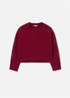 Mayoral Kız Çocuk Kol Detaylı Sweatshirt Bordo 7471