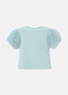Mayoral Kız Çocuk Kol Detaylı Tişört Yeşil 3001