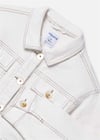 Mayoral Kız Çocuk Püsküllü Denim Ceket Krem 6407