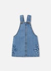 Mayoral Kız Çocuk Salopet Denim Elbise Mavi 3910