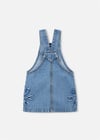 Mayoral Kız Çocuk Salopet Denim Elbise Mavi 3910