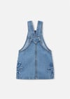 Mayoral Kız Çocuk Salopet Denim Elbise Mavi 3910